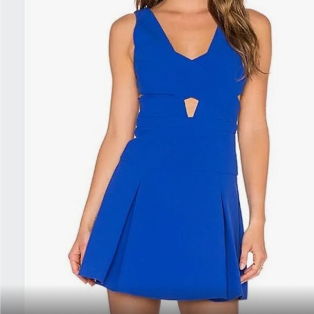 BCBG MAXA ZRIA - Harlie Cut Out MINI DRESS in Royal Blue